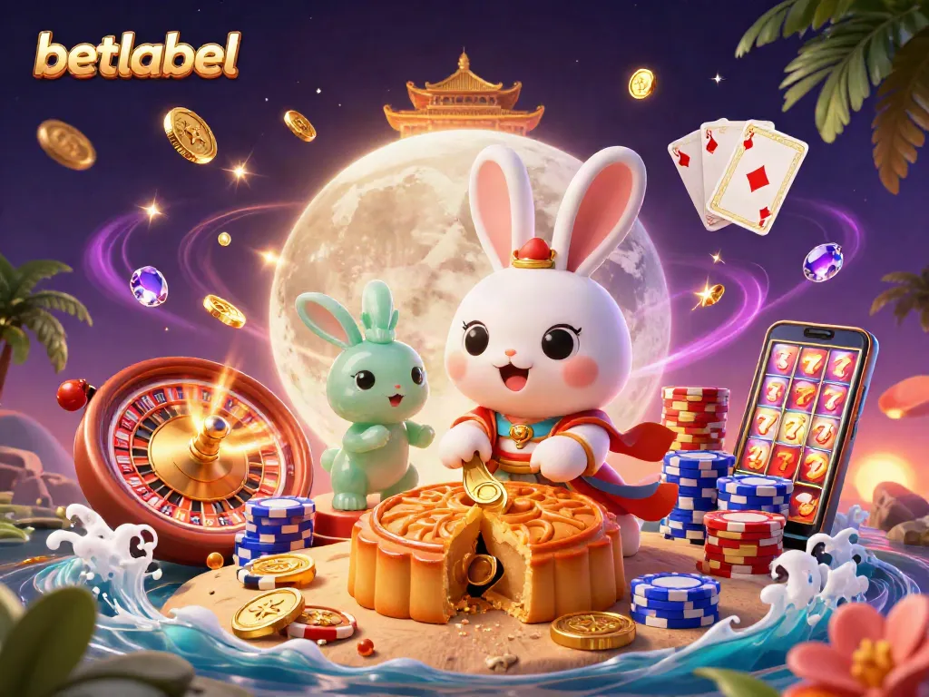 Betlabel reveals poker chips in a magical casino scene enriched with golden coins and high-stakes excitement.